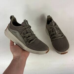 Sorel Out N About Athletic Shoes Womens 6.5 Olive Green Mesh Low Top Sneakers